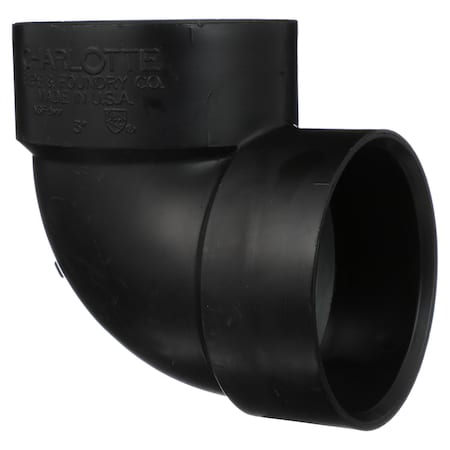 Charlotte Pipe And Foundry 3 in. ABS DWV 90 deg Elbow 42277